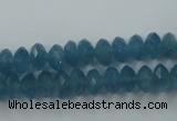 CEQ33 15.5 inches 5*8mm faceted rondelle blue sponge quartz beads