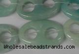 CFG313 15.5 inches 20*30mm carved oval amazonite gemstone beads
