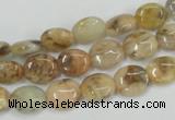 CFS201 15.5 inches 8*10mm oval natural feldspar gemstone beads