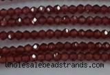 CGA515 15.5 inches 2*2.5mm faceted rondelle red garnet beads