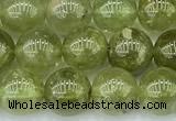 CGA851 15 inches 8mm round green garnet beads
