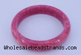 CGB201 Inner diameter 60mm fashion dyed rhodochrosite gemstone bangle