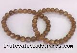 CGB4548 7.5 inches 7mm round sunstone beaded bracelets