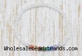 CGB7101 7 chakra 4mm white moonstone beaded meditation yoga bracelets