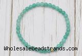 CGB7230 4mm tiny peafowl agate beaded meditation yoga bracelets