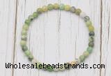 CGB7245 4mm tiny Australia chrysoprase beaded meditation yoga bracelets