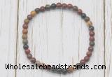CGB7268 4mm tiny picasso jasper beaded meditation yoga bracelets