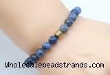 CGB8855 8mm, 10mm sodalite & drum hematite power beads bracelets