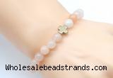 CGB8894 8mm, 10mm pink aventurine & cross hematite power beads bracelets
