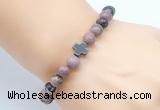 CGB8906 8mm, 10mm rhodonite & cross hematite power beads bracelets