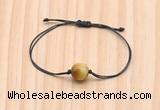 CGB9967 Fashion 12mm golden tiger eye adjustable bracelet jewelry