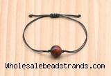 CGB9969 Fashion 12mm red tiger eye adjustable bracelet jewelry