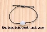 CGB9987 Fashion 12mm white moonstone adjustable bracelet jewelry