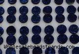 CGC124 16mm flat round druzy quartz cabochons wholesale