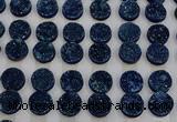 CGC126 16mm flat round druzy quartz cabochons wholesale