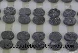 CGC184 13*18mm oval druzy quartz cabochons wholesale
