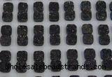 CGC228 12*12mm square druzy quartz cabochons wholesale