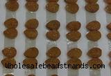 CGC234 10*14mm flat teardrop druzy quartz cabochons wholesale