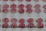CGC254 13*18mm flat teardrop druzy quartz cabochons wholesale