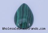 CGC33 2pcs 16*26mm flat teardrop natural malachite gemstone cabochons