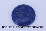 CGC50 6*28mm flat round natural lapis lazuli gemstone cabochons
