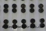 CGC92 10mm flat round druzy quartz cabochons wholesale