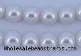 CGL07 5PCS 16 inches 16mm round dyed glass pearl beads wholesale