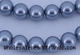CGL191 2PCS 16 inches 25mm round dyed plastic pearl beads wholesale