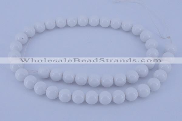 CGL859 5PCS 16 inches 14mm round heated glass pearl beads wholesale