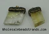 CGP217 20*30mm - 25*40mm freeform citrine gemstone pendants