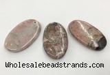 CGP3620 35*60mm oval rhodochrosite gemstone pendants