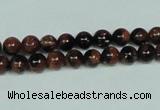CGS201 15.5 inches 6mm round blue & brown goldstone beads wholesale