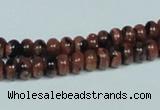 CGS206 15.5 inches 4*6mm rondelle blue & brown goldstone beads wholesale
