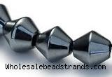 CHE06 14.5 inches 8*8mm bicone shape hematite beads Wholesale