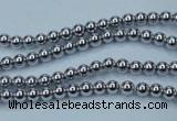 CHE421 15.5 inches 2mm round plated hematite beads wholesale