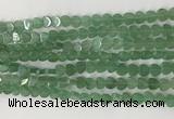 CHG114 15.5 inches 6mm flat heart green aventurine beads wholesale