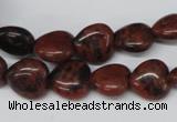 CHG36 15.5 inches 12*12mm heart mahogany obsidian beads wholesale
