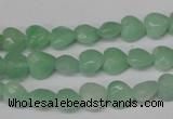 CHG90 15.5 inches 8*8mm faceted heart amazonite beads wholesale