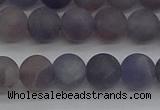 CIL109 15.5 inches 6mm round matte iolite gemstone beads