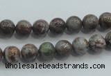 CJA01 15.5 inches 8mm round green jasper beads wholesale