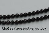 CJB01 16 inches 4mm round natural jet gemstone beads wholesale