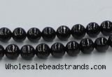 CJB02 16 inches 6mm round natural jet gemstone beads wholesale