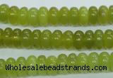 CKA104 15.5 inches 5*10mm rondelle Korean jade gemstone beads