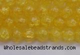 CKQ323 15.5 inches 8mm round dyed crackle quartz beads wholesale