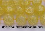 CKQ326 15.5 inches 14mm round dyed crackle quartz beads wholesale