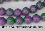 CLA491 15.5 inches 10mm round synthetic lapis lazuli beads