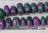 CLA502 15.5 inches 8*12mm nuggets synthetic lapis lazuli beads