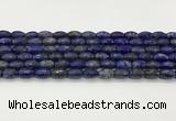 CLA540 15.5 inches 8*12mm faceted rice dyed lapis lazuli beads