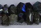 CLB232 15.5 inches 10*14mm - 13*18mm faceted nuggets labradorite beads
