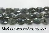 CLB797 18*24mm - 20*25mm faceted octagonal labradorite beads